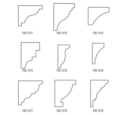 Precast or Foam Brackets / Corbells - Manufactured in Orlando, Florida